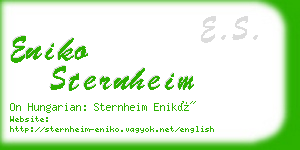 eniko sternheim business card